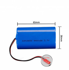 New 3.7v 4.4Ah 2P Li-ion Rechargeable Battery Pack with JST 2.54 Male 5200MAH