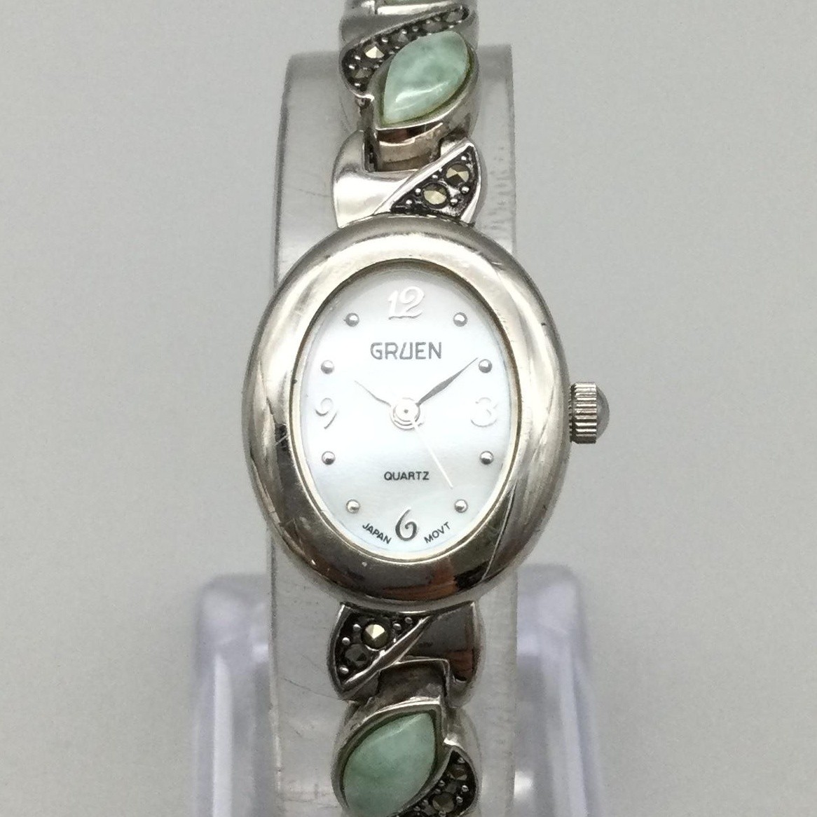 GRUEN腕時計レディース Gruen Quartz Watch Women Gold Tone Diamond/CZ Bezel Dial New