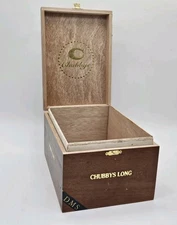 Cigar Box Empty - Chubbys Long Coin Storage Art Crafts Home Decor 