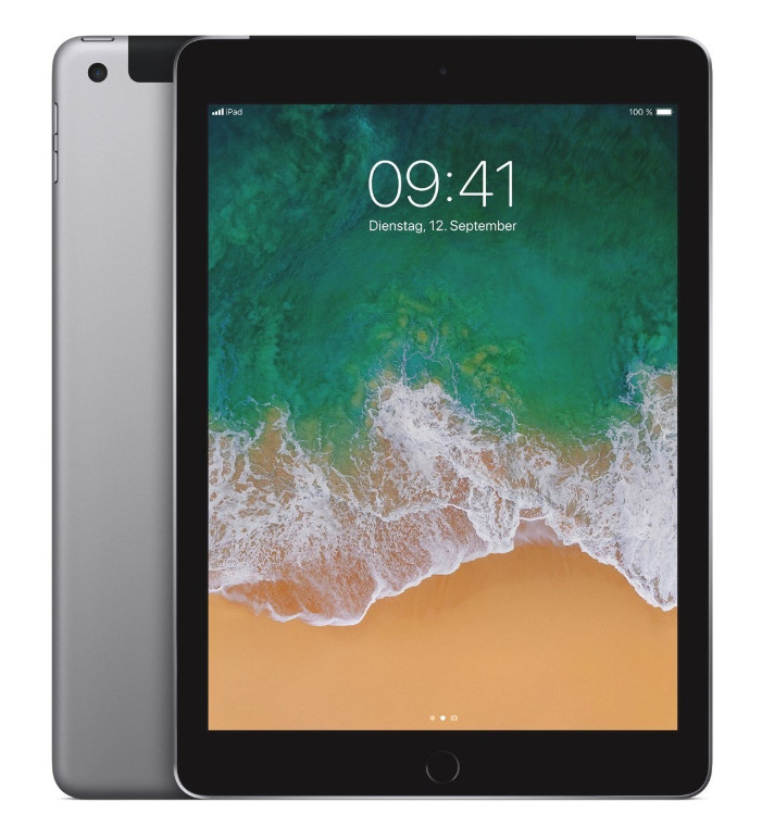 Apple IPad 6.Gen 2018 A1954 128GB 9,7" Zoll Cellular Spacegrau WoW Sehr Gut