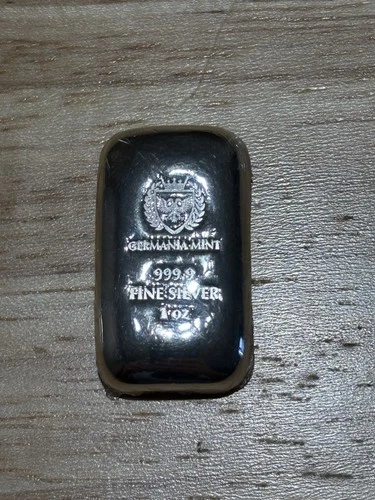 1 oz Germania Mint .9999 PURE Silver Bullion Cast Bar Mint Sealed Hologram