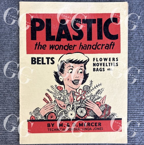 Plastic the Wonder Handcraft by M & D Mercer 1950s Vintage Plastic Craft Book - Bild 1 von 10