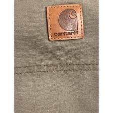 Carhartt B151 LBR Loose Original Fit Men's Khaki Work Pants Size 50 x 30