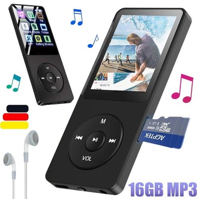 MP3 Player Bluetooth 5.0 LCD Display HiFi Bass Musik Spieler FM Radio Audio NEU