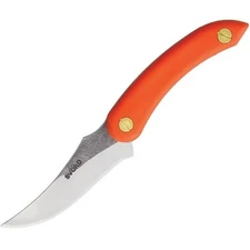 Svord AM Kiwi Fixed Blade Orange Knife 3.5" 15N20 Steel with Belt Sheath
