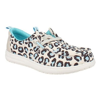 Eddie Bauer Girls Canvas Slip-On Shoe Size 13 Leopard