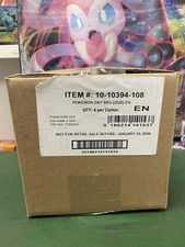 Factory Sealed Pokemon TCG 2026 Pokemon Day Collection 6 BOX DISPLAY CASE