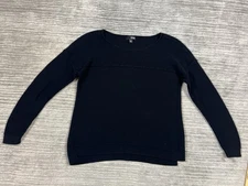 a.n.a. A New Approach Sweater Womens XL Black Long Sleeve Cotton Blend
