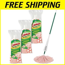 Eco-Friendly Wonder Mop - Self-Wringing, 3 Replacement Heads