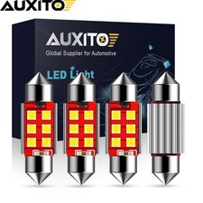 4x Auxito 36mm Festoon Led Interior Light Bulbs 6000k White De3425 De3021 De3175