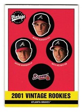 2001 Upper Deck Vintage #356 Mark DeRosa / Jason Marquis / Wes Helms