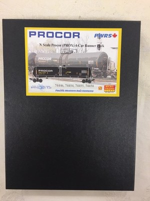 Micro-Trains Line Procor (PROX) Tanker 4 Car PWRS Special Run    489-11090037