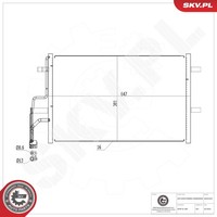 Esen SKV Kondensator Klimaanlage Klimakondensator Aluminium FüR Mazda 3 1.6 Di