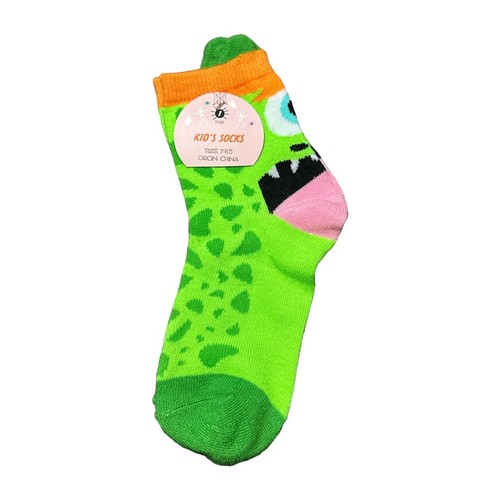 3 Pairs Target Kids Halloween Spider Monster Ankle Socks Size 7 - 8.5 New - Picture 2 of 5