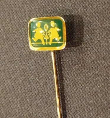Ansteckpin EQUUS (82), gold/grün