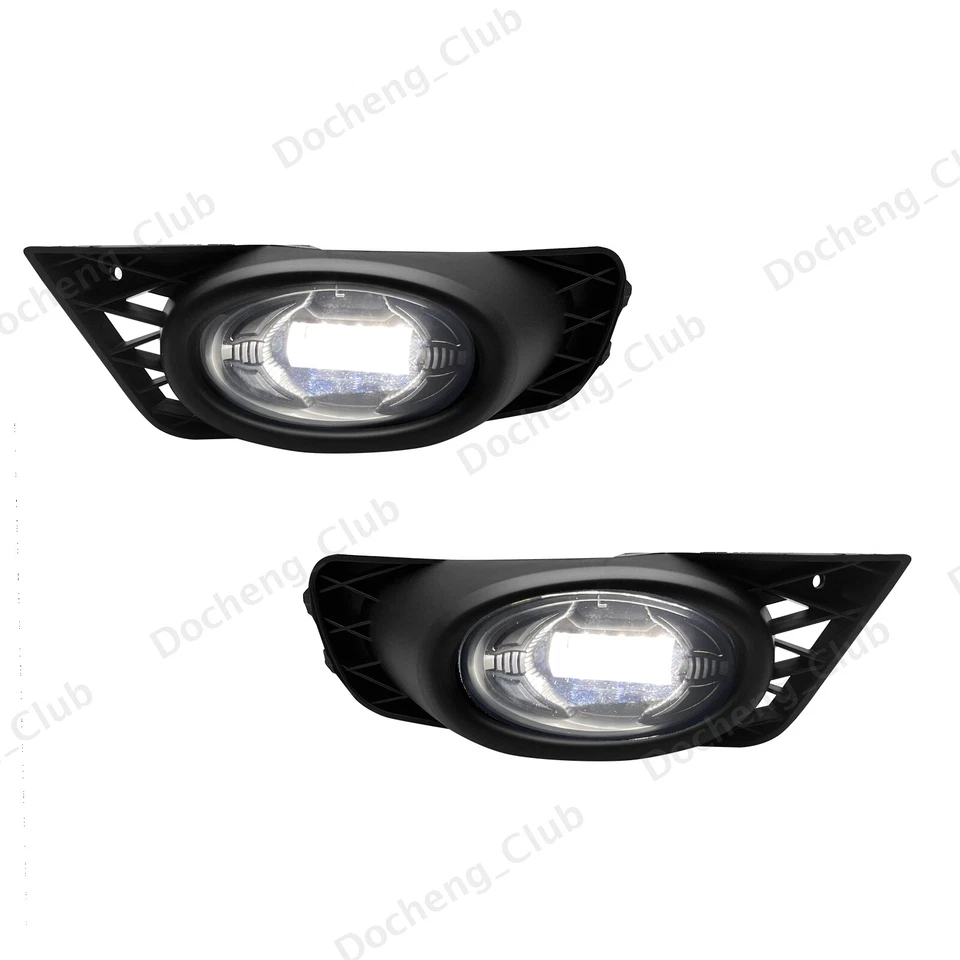 Luces antiniebla LED para Honda Civic 2009 2010 2011 sedán de 4 puertas luces de parachoques delanteras Foto 3 de 4