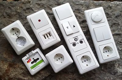 Düwi REV Everluxe  Schalter Steckdose Rahmen Dimmer Taster