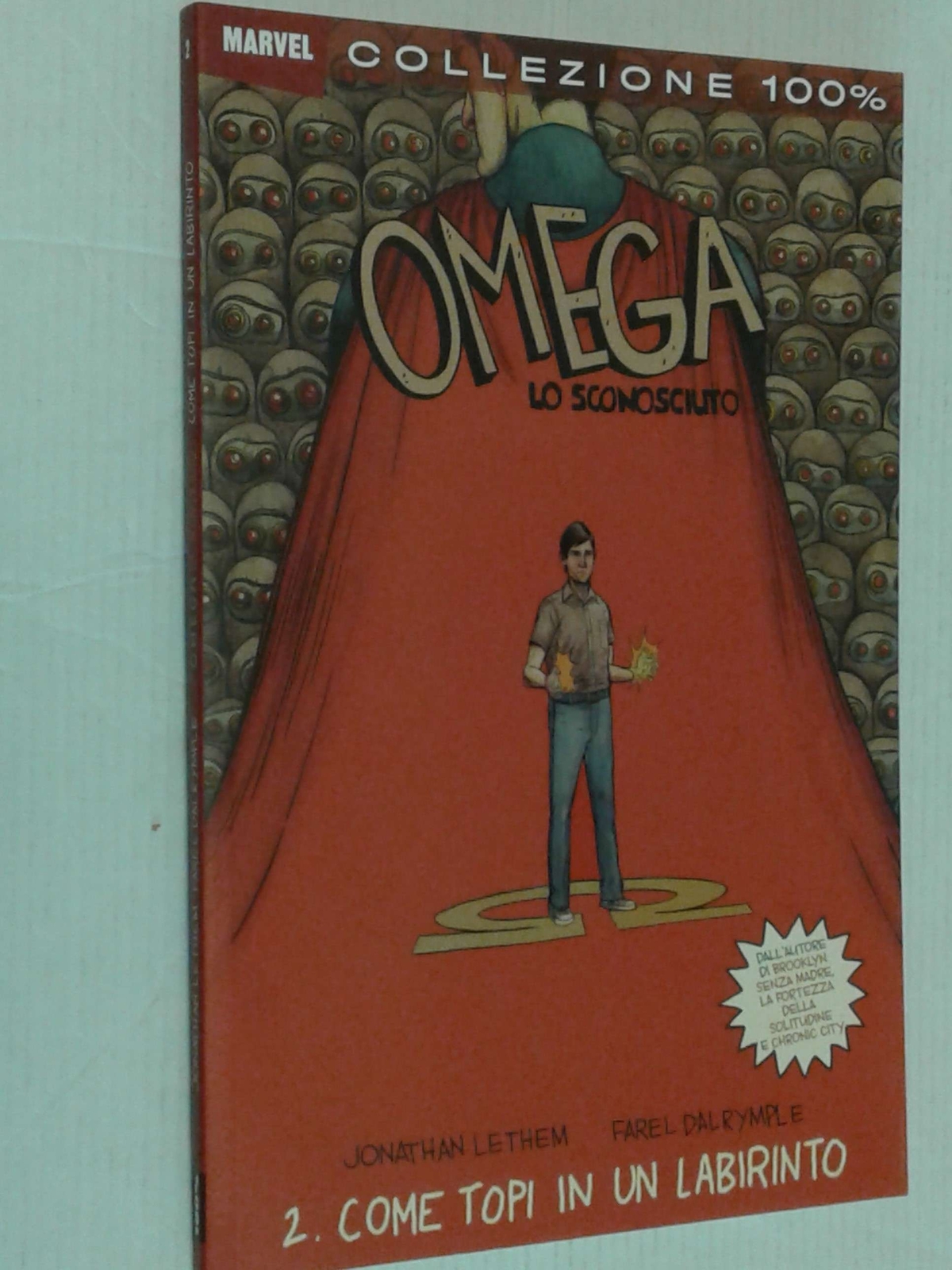 collezione 100 % MARVEL -OMEGA-n°2 -topi labirinto-DI: jonathan lethem panini