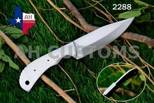 HAND Full Tang BLANK J2 Steel Tactical Knife Operators Drop Point DIY Grip 2288