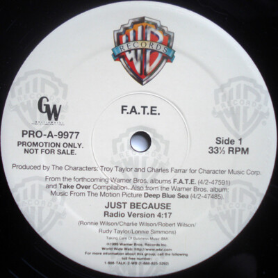 F.A.T.E. - Just Because (12'', Promo)