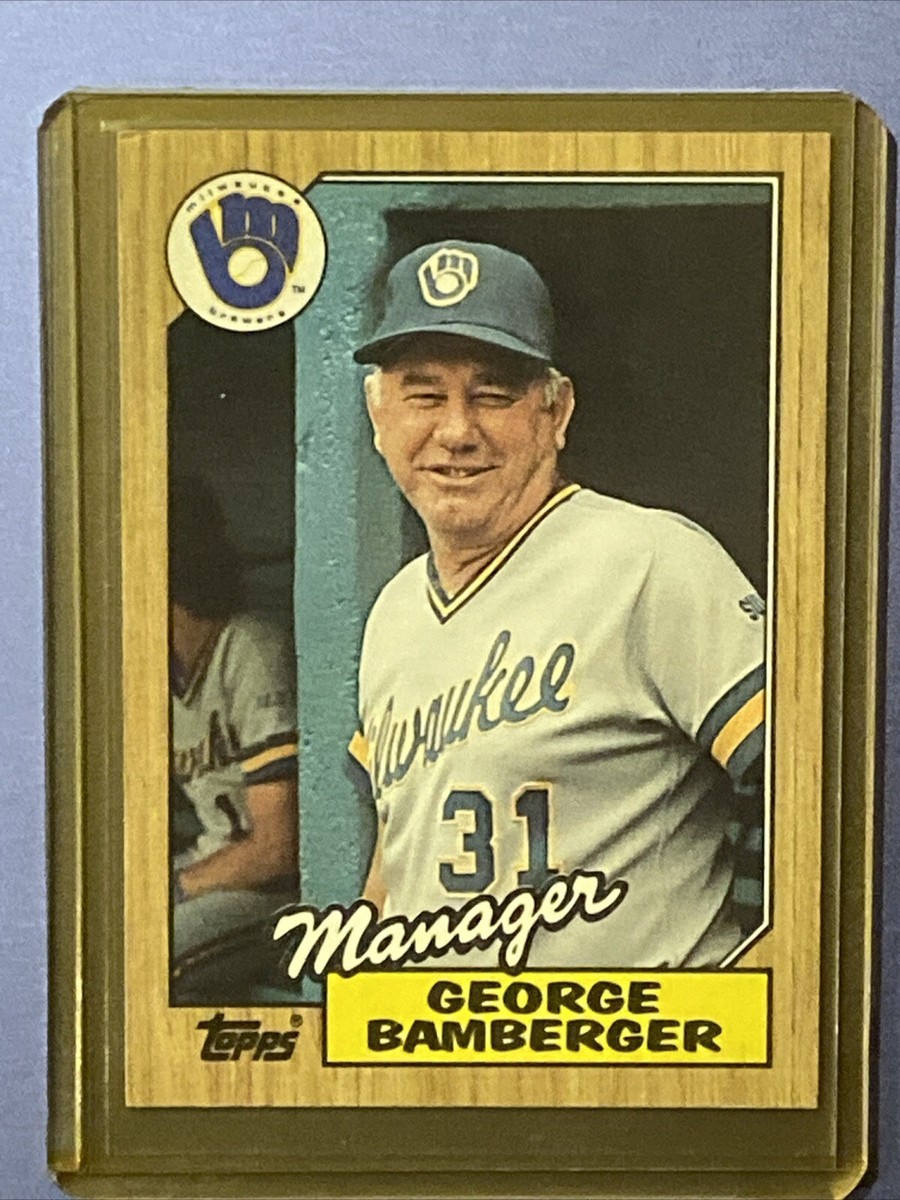 1987 Topps Manager George Bamberger #468 RARE EXCELLENT CONDITION