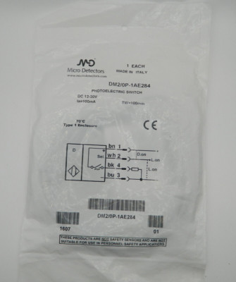 1 x Micro Detectors DM2/0P-1AE284 DC 12-30V Photoelectric Switch Sensor