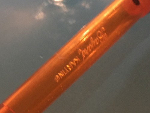 Bayard Karting Orange Translucent Feather Pen - Picture 2 of 5