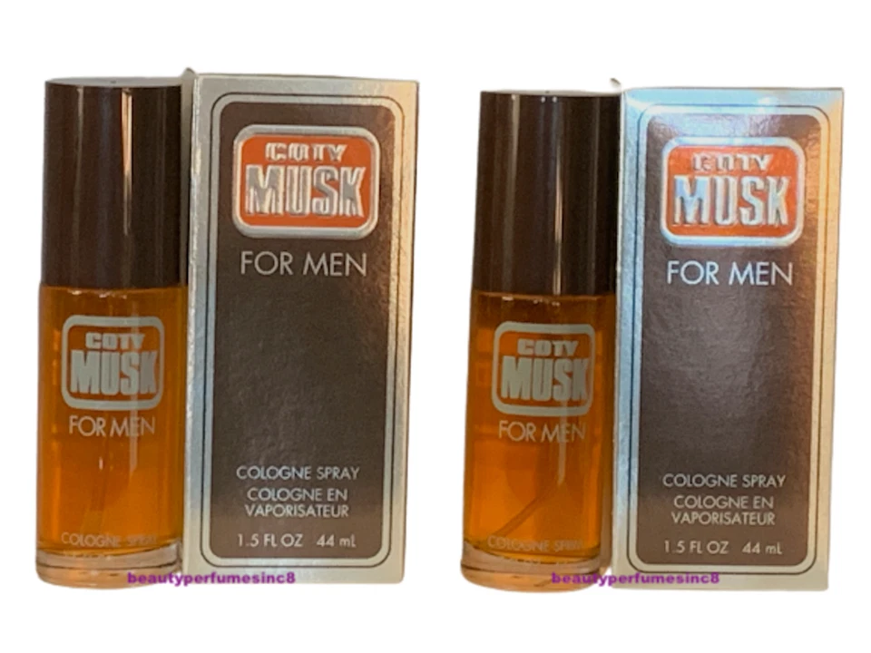 Lote de 2 piezas - Coty Musk 1,5 oz colonia spray, para hombres paquete de 2 piezas - nuevo en caja Foto 2 de 2