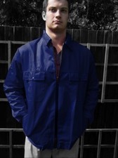 DRIVERS JACKET  - WORK COAT  -  ZIP FRONT -  COLOURS - JK91
