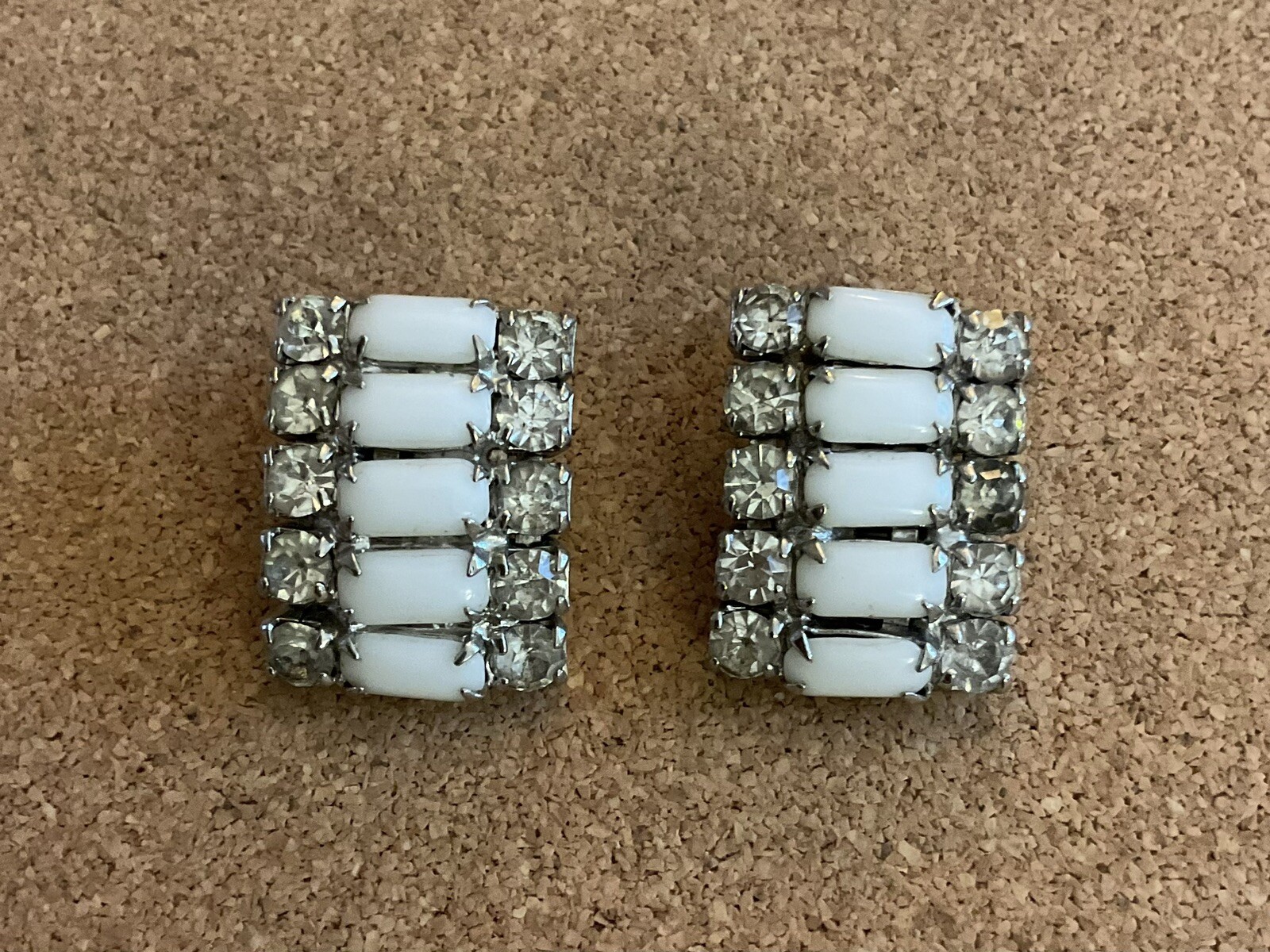 Vintage/Unbranded Rectangular Shape/Rhinestones &… - image 1