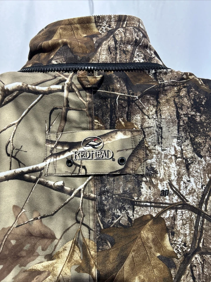 Mens Red Head Mountain Stalker Bone Dry Waterproof Camo Realtree Jacket Medium - Image 4 of 4