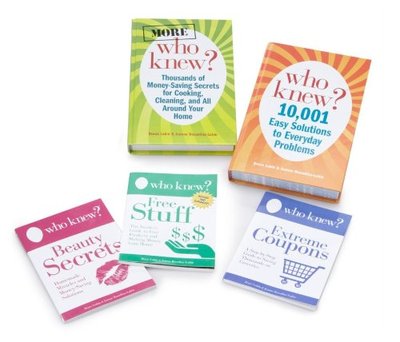 Who Knew Free Money Saving Beauty Secrets Extreme Coupons Solutions 5 Books Set