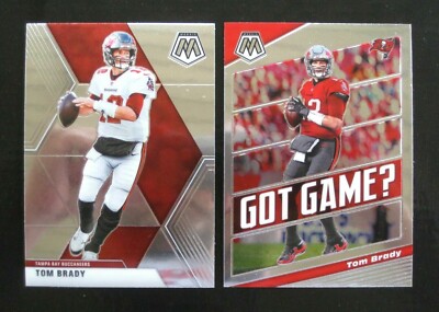 2020 Panini Mosaic Tom Brady Lot x2: Base #135 + GOT GAME? Insert, TB Buccaneers