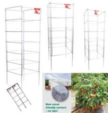 FOLDING TOMATO CAGES - 3 Pack Heavy Duty Vegetable Support