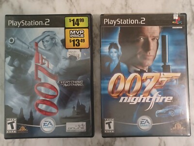 007: NightFire James Bond & everythjng or nothing Playstation 2 tested complete