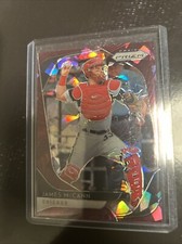 2020 Panini Prizm Tier III Burgundy Cracked Ice Prizm 11/25 James McCann #245