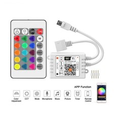 Smart WiFi and RF Wireless Remote RGB LED Controller for LED Strip Lights Alex