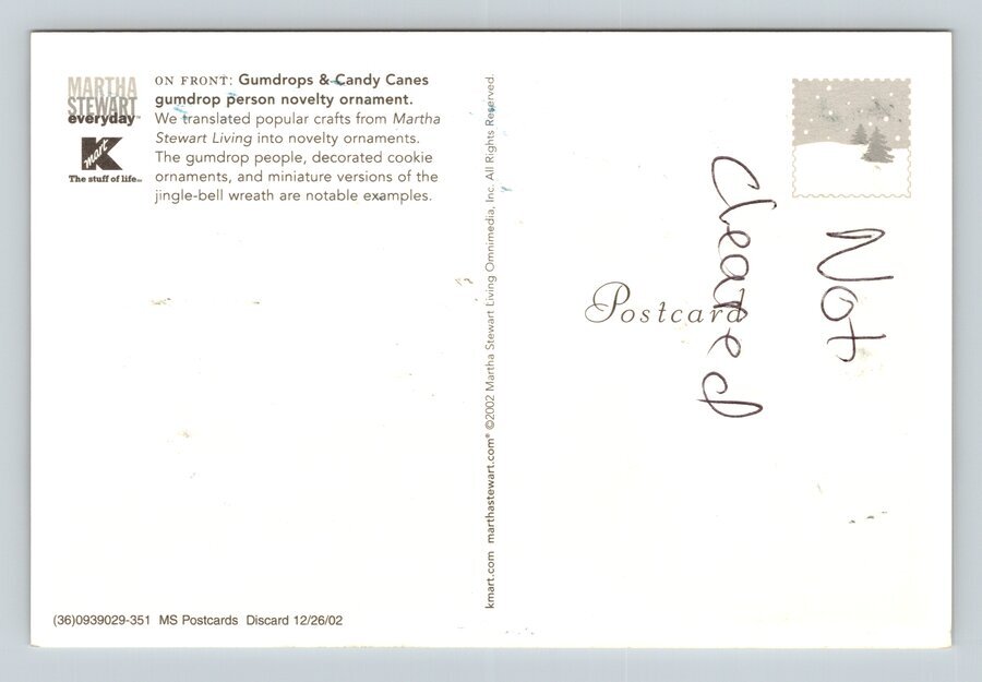Martha Stewart KMart Gumdrops & Candy Canes Vintage Advertising