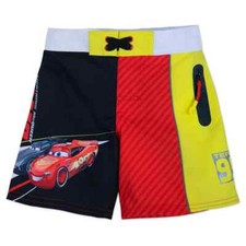 Disney Store Cars Lightning McQueen Swim Trunks Shorts Boy Size 5/6 7/8