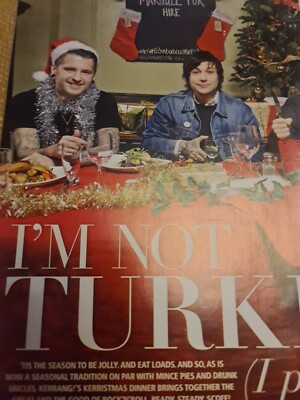 FRANK IERO MY CHEMICAL ROMANCE CHRISTMAS A4 POSTER KERRANG MAGAZINE damaged Corn