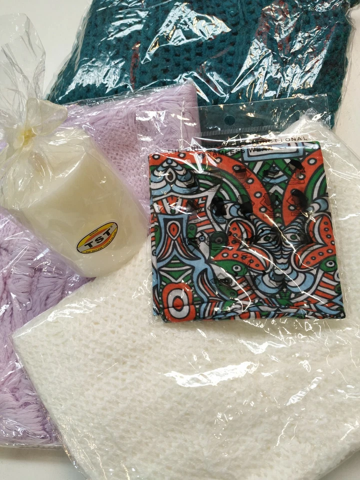 Box Paket Restposten Winter Schal Kerze Tuch 5 Teile Neu