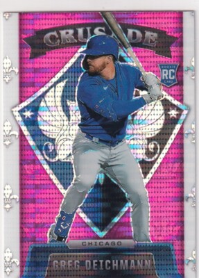 2022 CRUSADE PRIZMS PINK PULSAR RC GREG DEICHMANN CUBS CHRONICLES (AA)-919