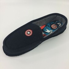 AMPUTEE ONLY Right Captain America Shield Logo Avengers Mens Navy House Slippers