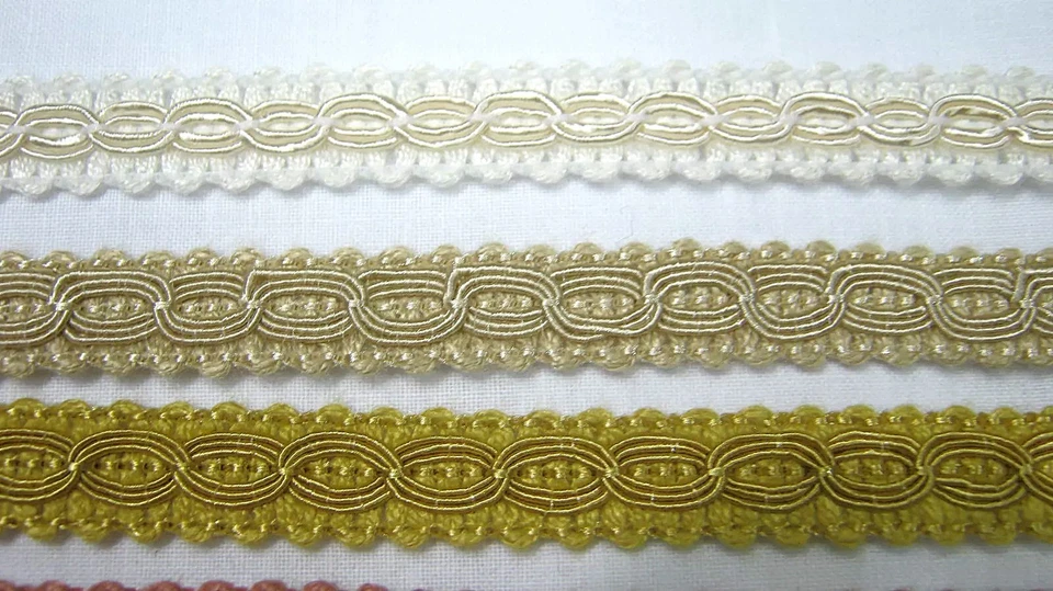 3 MT. PASSAMANERIA ARREDO COPRIPUNTO H. 1 cm. PER CENTRI, LUMI, SEDIE, MANTOVANE