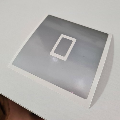 Metallic Silver Vinyl UK Light Switch Stickers for Living Room, Bedroom, Kitchen - Picture 6 of 11