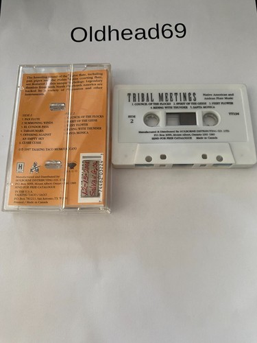 TRIBAL MEETINGS NATIVE AMERICAN & ANDEAN FLUTE MUSIC Casstte Tape - Picture 2 of 2