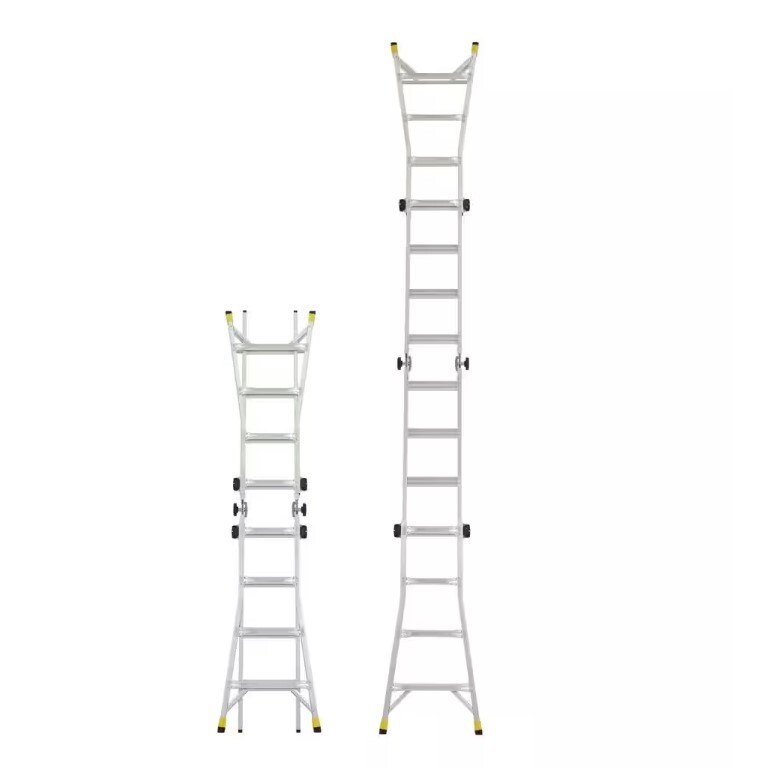 Gorilla Ladders 18 Foot Reach MPXA Aluminum MultiPosition 300 Lbs Loud