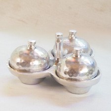 Handcrafted Moroccan Triple Metal Tagine Spic...