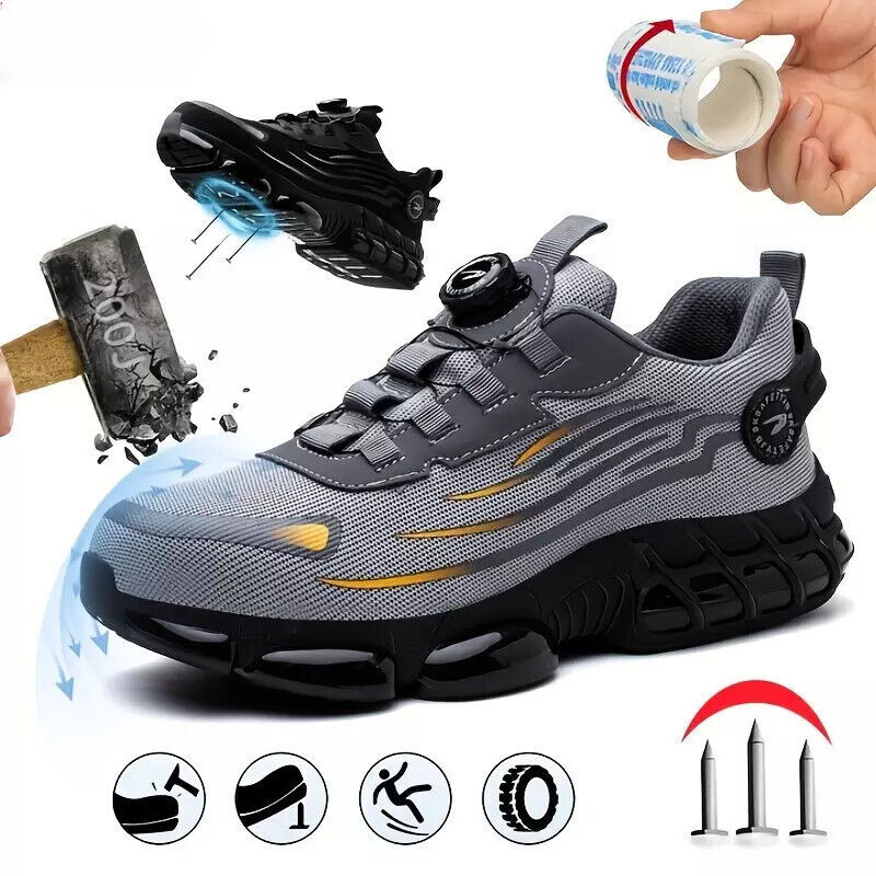 Fayengan Safety Shoes Men Women Steel Toe Cap Trainers - View #11