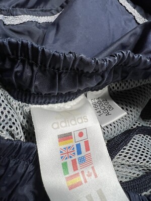 Vintage Adidas Y2K Windbreaker Pants Men's Large Blue 2000s Vtg | eBay